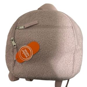 Wonder Nation Pink Sherpa Mini Backpack